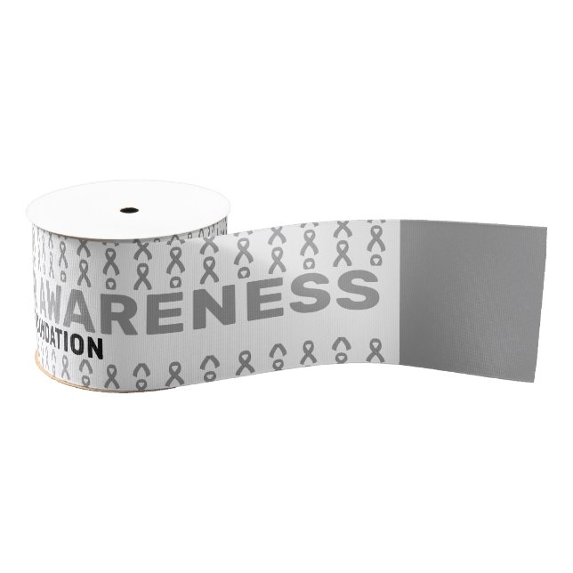 Brain Cancer Awareness Pattern Ribbon Ripsband (Spule)