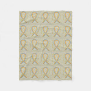 Brain Cancer Awareness Ribbon Blankets für Kinder Fleecedecke