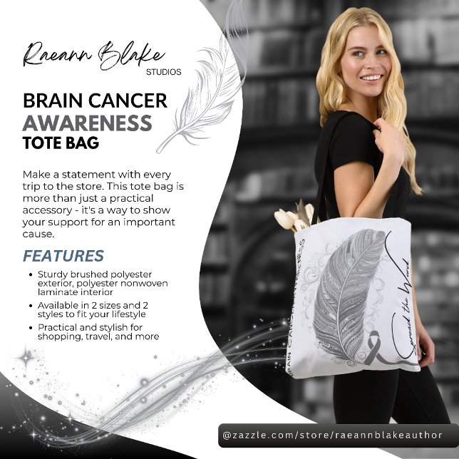Brain Cancer Awareness Tote Bag (Von Creator hochgeladen)