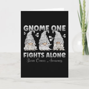 Brain Cancer Gray Ribbon Gnome Karte