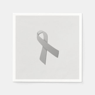 Brain Cancer Ribbon Napkins Serviette