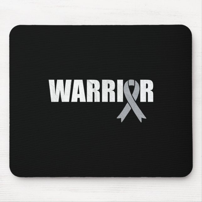 Brain Cancer Warrior - Weltkrebstag Mousepad (Vorne)