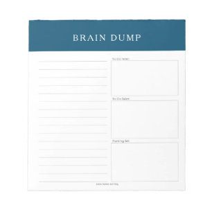 Brain Dump Notepad Notizblock