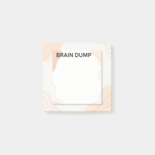 "Brain Dump" Post-it®-Hinweise Post-it Klebezettel (Vorderseite)