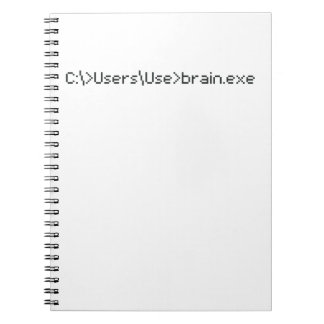 Brain.exe Fun Coder Programmierer-Computer Notizblock