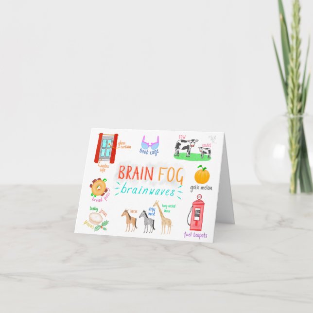 Brain Fog Brainwaves Karte (Vorderseite)
