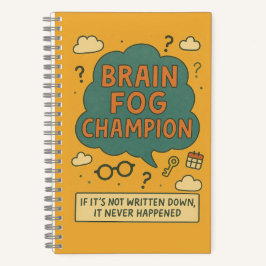 Brain Fog Champion Notizbuch