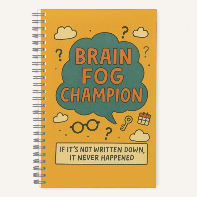 Brain Fog Champion Notizbuch (Vorderseite)