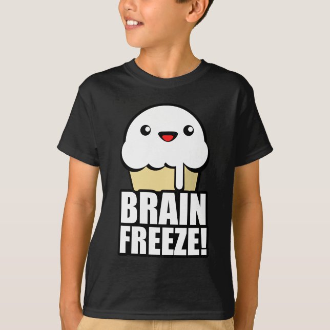 Brain Freeze Eis Creme T-Shirt (Vorderseite)