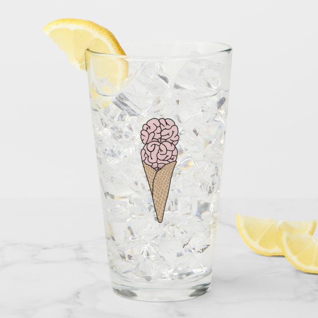 Brain Freeze Eiscreme Glas (Vorderseite Ice)
