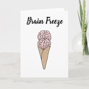 Brain Freeze Eiscreme Karte