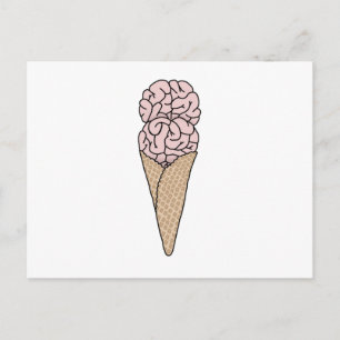Brain Freeze Ice Creme Postkarte