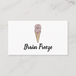 Brain Freeze Ice Creme Visitenkarte
