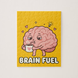 Brain Fuel: Morning Coffee Motivation Cartoon Puzzle
