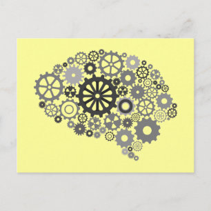Brain Gears Postcard Postkarte