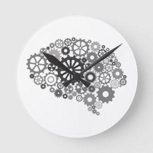 Brain Gears Wall Clock Runde Wanduhr