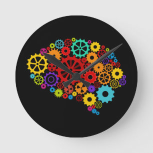 Brain Gears Wall Clock Runde Wanduhr