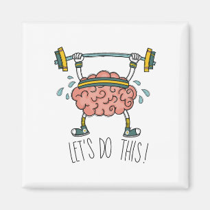 Brain Gym Gehirn Lernen Brain Teacher Lass Uns Tun Magnet