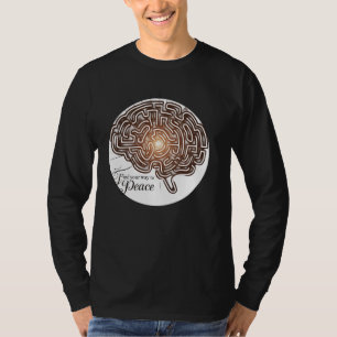Brain Labyrinth mit Licht - Ihr Weg zum Frieden T-Shirt