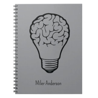Brain Lamp - Creative Thinking Notebook- Mapping Notizblock