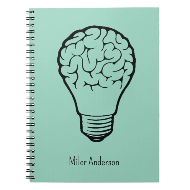 Brain Lamp - Creative Thinking Notebook- Mapping  Notizblock (Vorderseite)