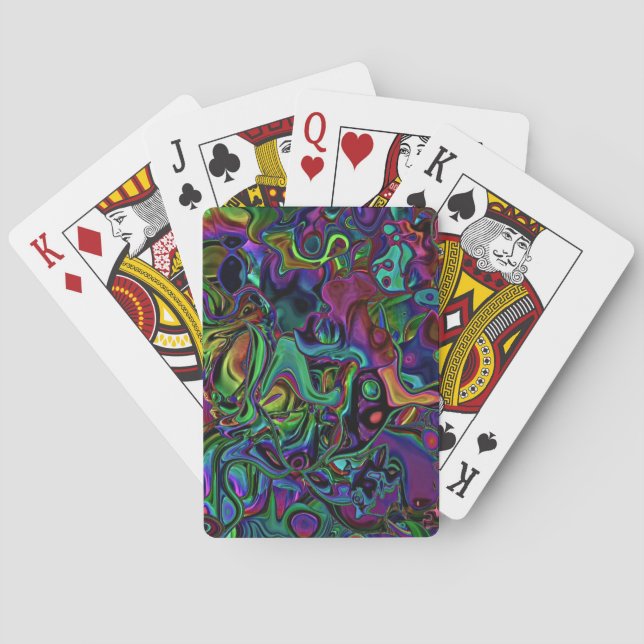 Brain Melt Bicycle Playing Cards Spielkarten (Rückseite)