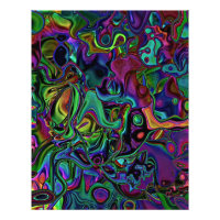 Brain Melt Foto Print