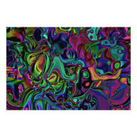 Brain Melt Foto Print