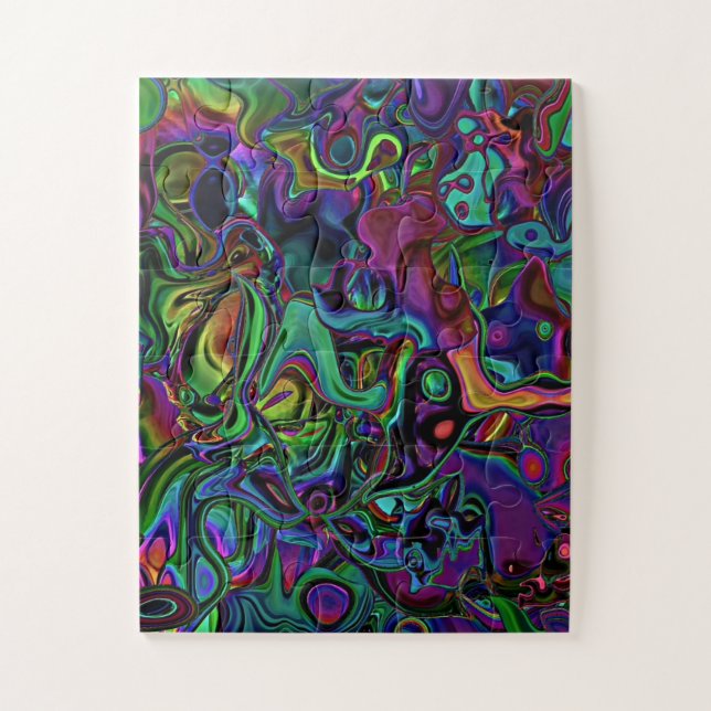 Brain Melt Jigsaw Puzzle (Vertikal)