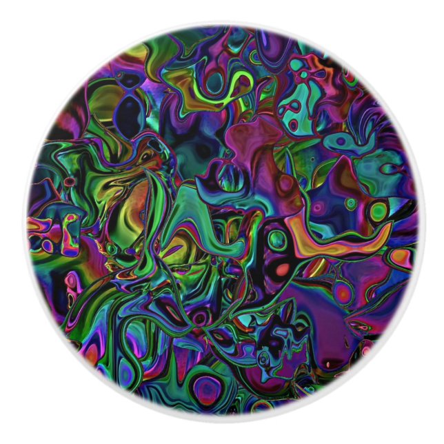 Brain Melt Keramik Draw Pull Keramikknauf (Vorderseite)