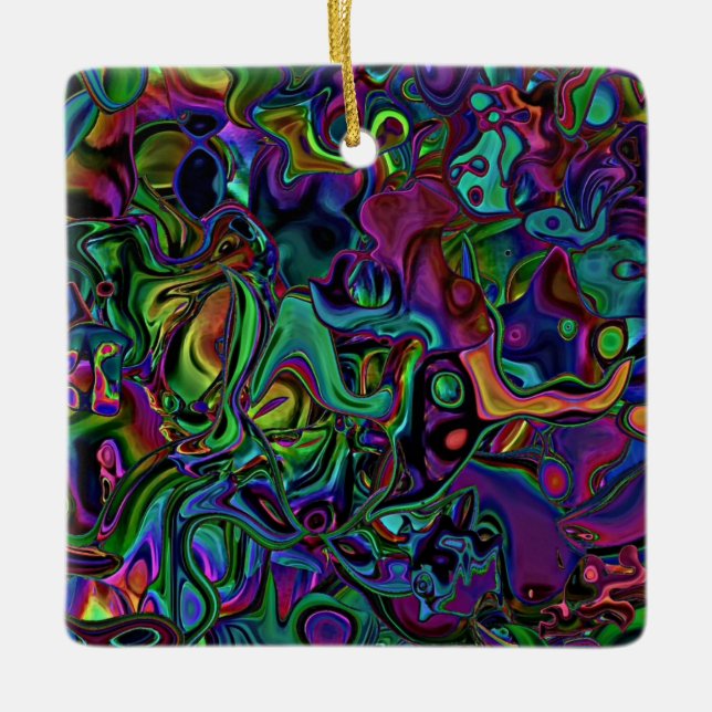 Brain Melt Keramik Ornament (Vorderseite)