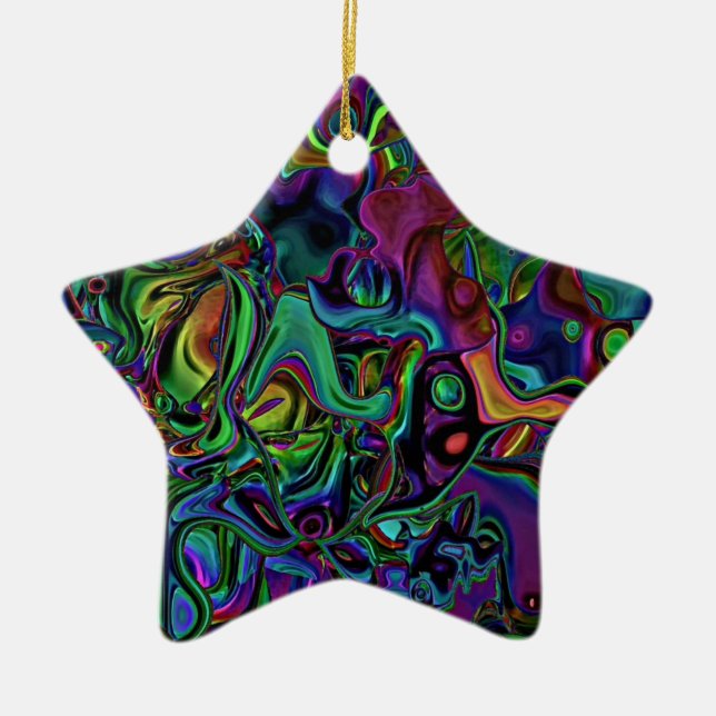 Brain Melt Keramik Ornament (Vorne)