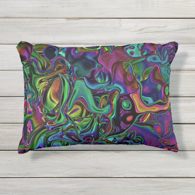 Brain Melt Kissen Für Draußen (Vorderseite)