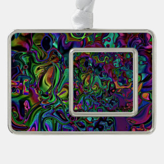 Brain Melt Rahmen-Ornament Silber