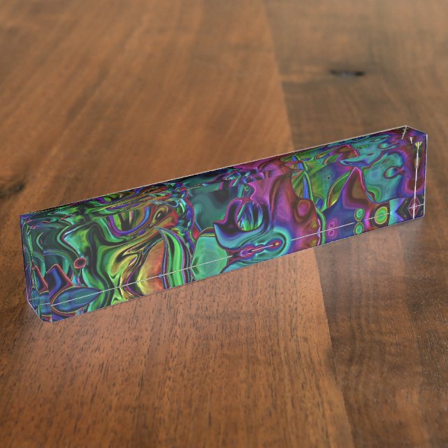 Brain Melt Schreibtisch Namensplatte Namensplakette (Seite)