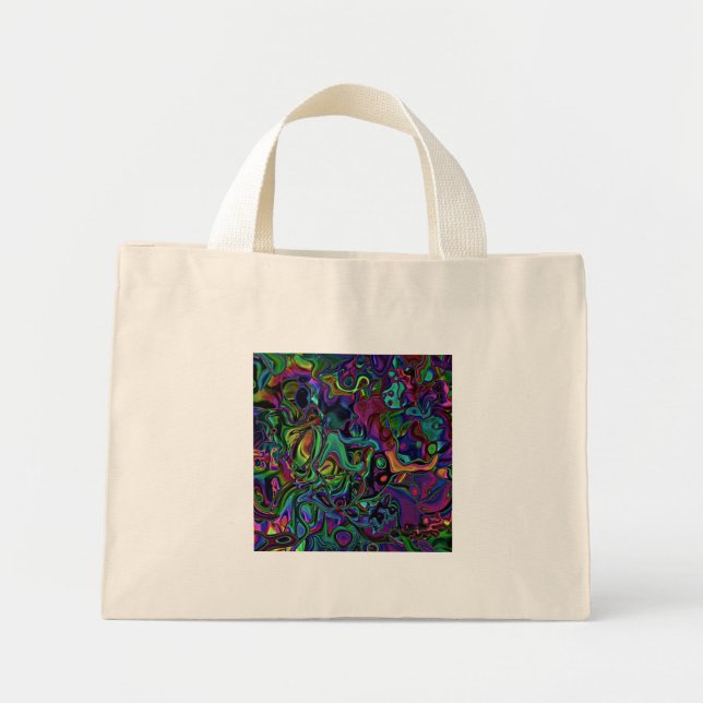 Brain Melt Tote Bag Mini Stoffbeutel (Vorne)