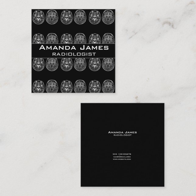 Brain Mri Scan Terminkarte (Vorne/Hinten)