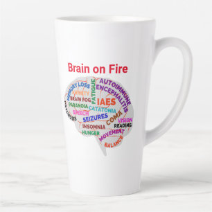 Brain on Fire AE Awareness Month 2-23 Latte Tasse