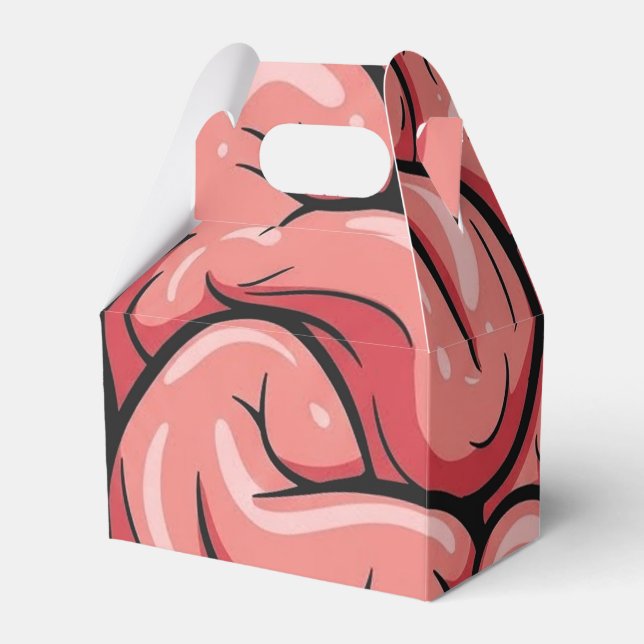 Brain Pattern Favor Box Geschenkschachtel (Vorderseite)