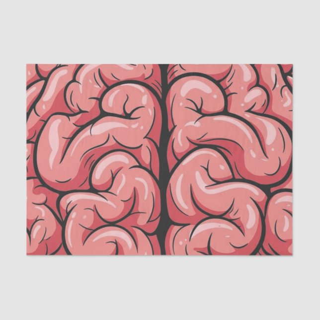 Brain Pattern Tissue Paper Seidenpapier (Vorderseite)