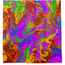 Brain Porridge in Abstrakt Duschvorhang