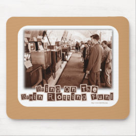 Brain Rotting Fun Funny Retro Foto Slogan Mousepad
