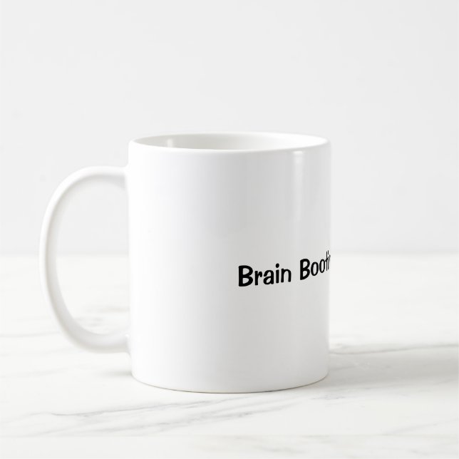 Brain startet... Bitte warten | Lustiger Kaffeebec Kaffeetasse (Links)