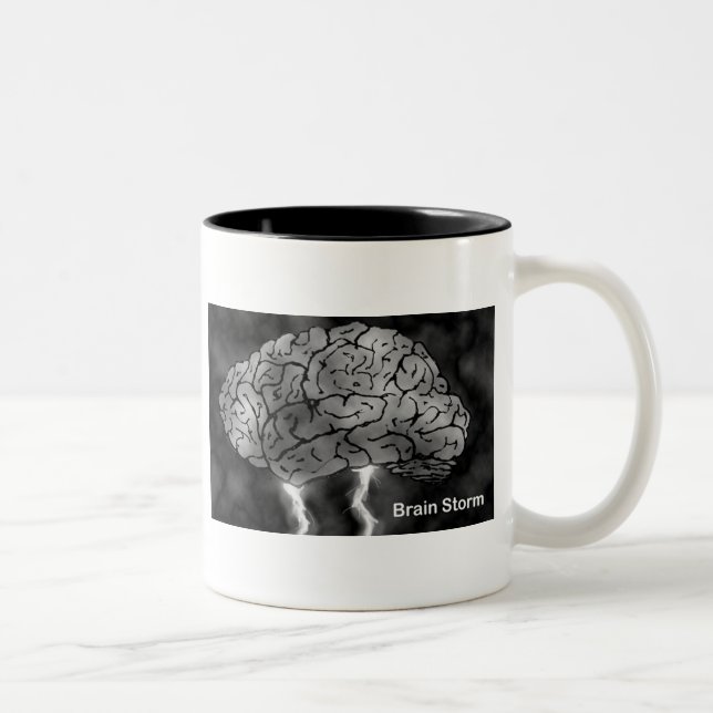 Brain Storm Zweifarbige Tasse (Rechts)