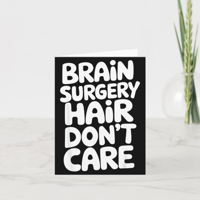 Brain Surgery Recovery Art For Men Women St Brain  Karte (Vorderseite)
