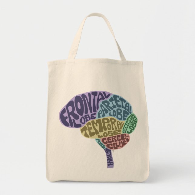 Brain Tote Bag Tragetasche (Vorne)