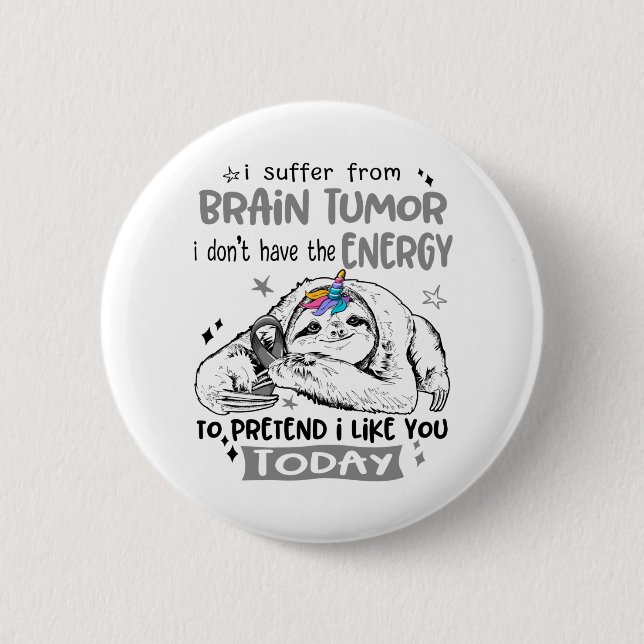 Brain Tumor Awareness Month Band Geschenke Button (Vorderseite)