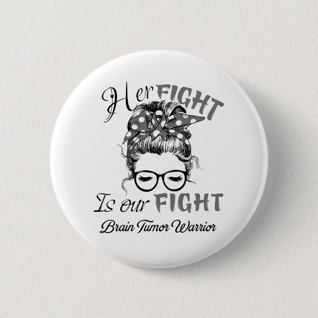 Brain Tumor Awareness Month Band Geschenke Button (Vorderseite)