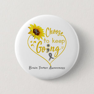 Brain Tumor Awareness Month Ribbon Geschenke Button
