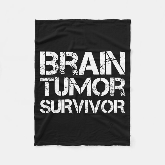 Brain Tumor Survivor For Brain Cancer Awareness Da Fleecedecke (Vorderseite)